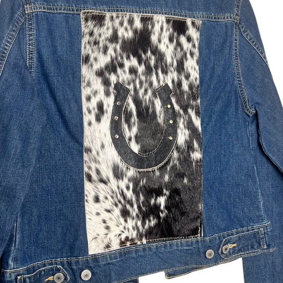 Custom Made Cowhide Denim Jacket - Picture 3 of 6